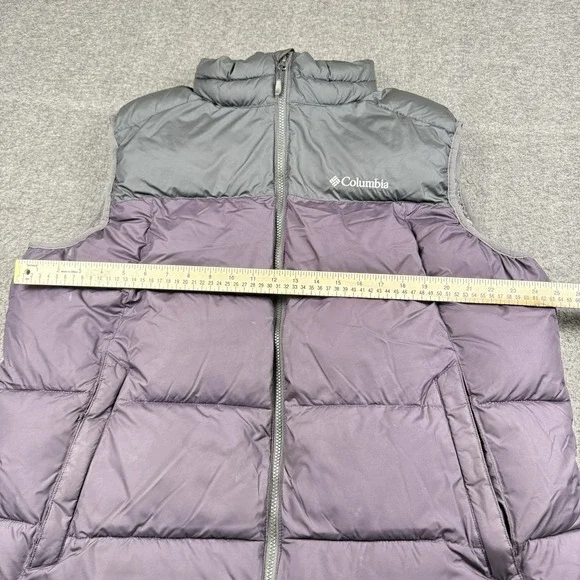 Columbia Puffer Vest Mens XL Pike Lake Purple Omni Heat Puffy Hiking Warm Winter - Picture 8 of 15
